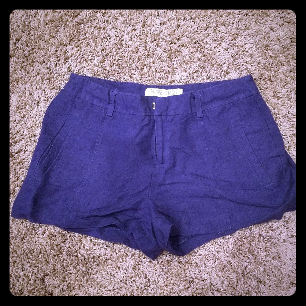 Navy blue dress shorts